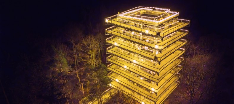 Lichterzauber auf dem Baumwipfelpfad - Jetzt noch magischer, © Erlebnis Akademie AG / Baumwipfelpfad Usedom