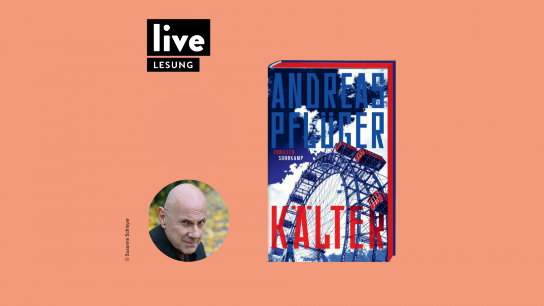 Andreas Pflüger met zijn boek "Kälter" (Kouder), © H. Hugendubel GmbH & Co. KG Andreas Pflüger met zijn boek "Kälter" (Kouder), © H. Hugendubel GmbH & Co. KG