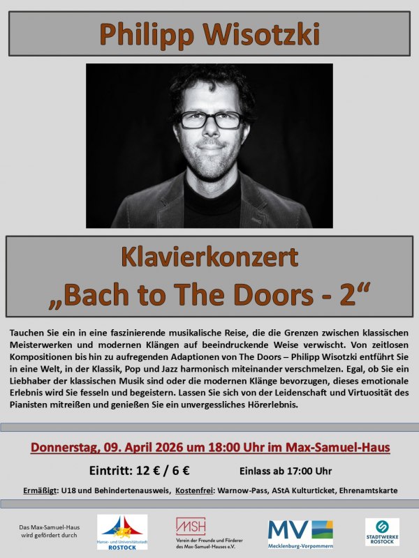 Plakat Philipp Wisotzki, &copy; MSH