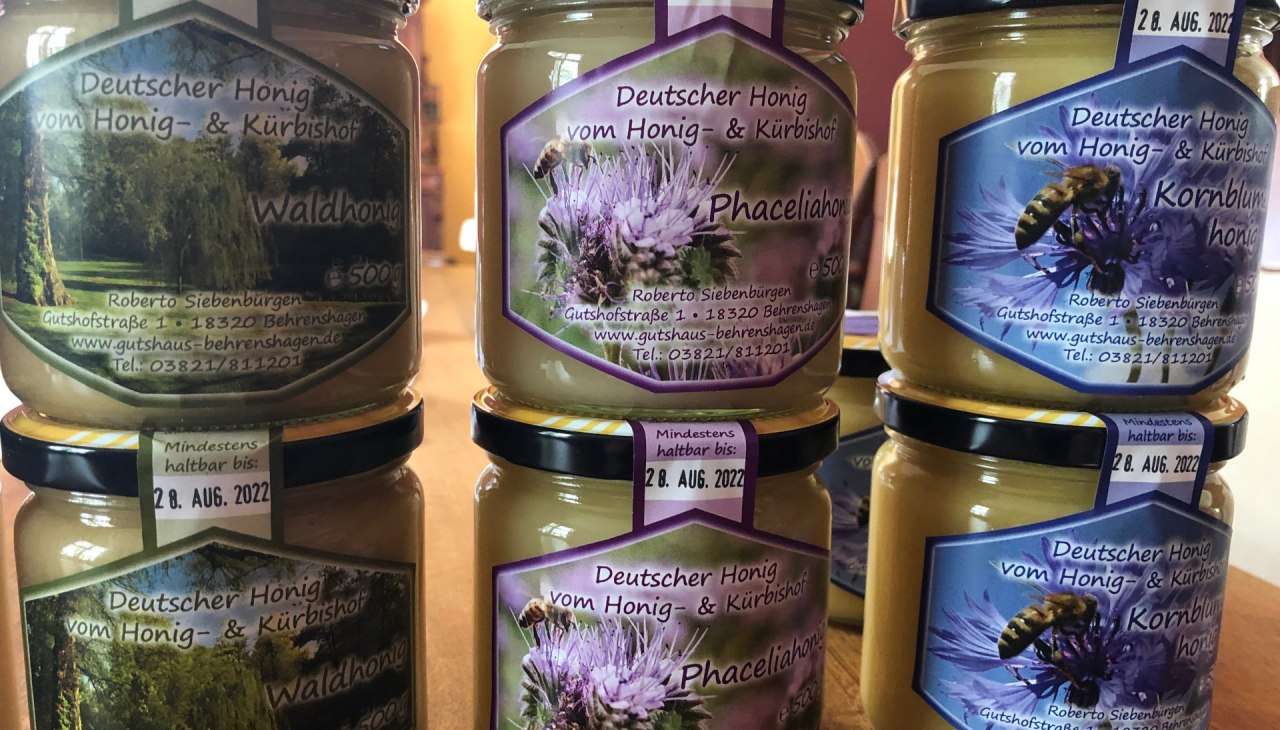 Onze eigen bijenvolken leveren het hele jaar door verschillende soorten heerlijke honing, © Britta Siebenbürgen Onze eigen bijenvolken leveren het hele jaar door verschillende soorten heerlijke honing, © Britta Siebenbürgen