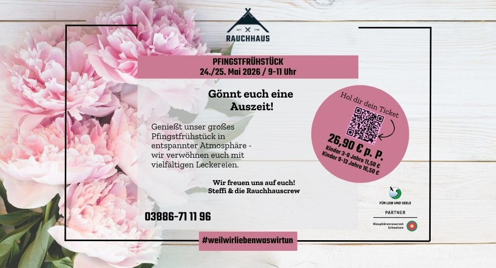 Pfingstfr&uuml;hst&uuml;ck im Rauchhaus M&ouml;llin // &copy; Rauchhaus M&ouml;llin