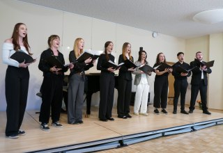 Auch das Gesangsensemble Kon.voci freut sich auf auf den Auftritt beim Fachbereichskonzert. // &copy; Kon.centus