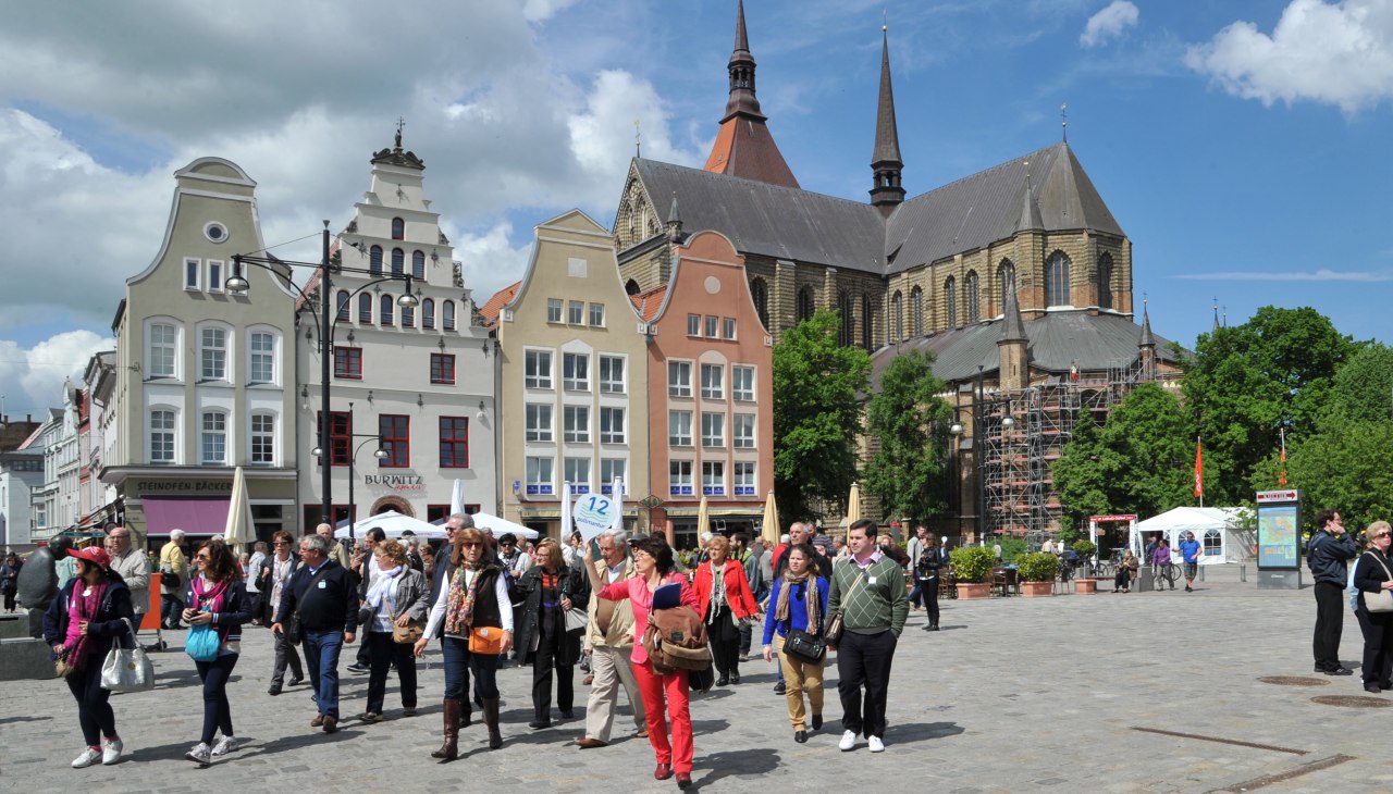 Blick auf die Marienkirche vom Neuen Markt, © Joachim Kloock Blick auf die Marienkirche vom Neuen Markt, © Joachim Kloock