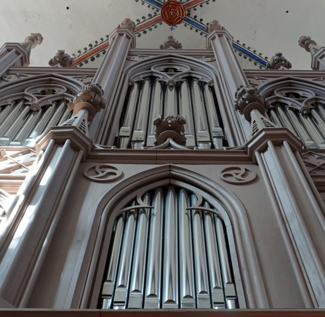 Buchholz-Orgel in St. Nikolai Stralsund // &copy; Kimu