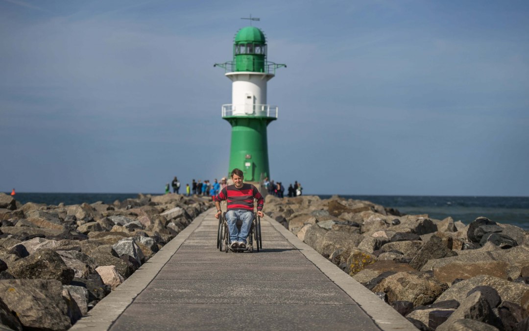 Der Molenkopf am Wasser ist das Ziel des Thalasso-Kurweges., © TMV/Ulrich Der Molenkopf am Wasser ist das Ziel des Thalasso-Kurweges., © TMV/Ulrich