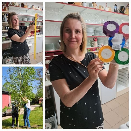 Vorbereitung zum Maibaumschm&uuml;cken, &copy; Andrea Fabich-Albrecht