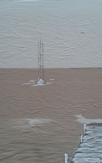 Mit Wandfarbe gemaltes Bild, © Antje Sturbeck