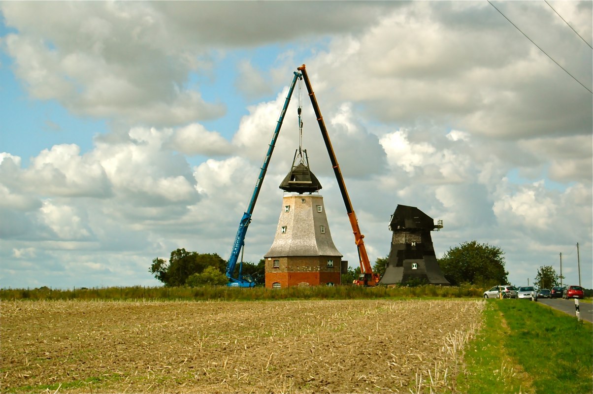 Een nieuwe molenkop! // © Maibritt Olsen Een nieuwe molenkop! // © Maibritt Olsen
