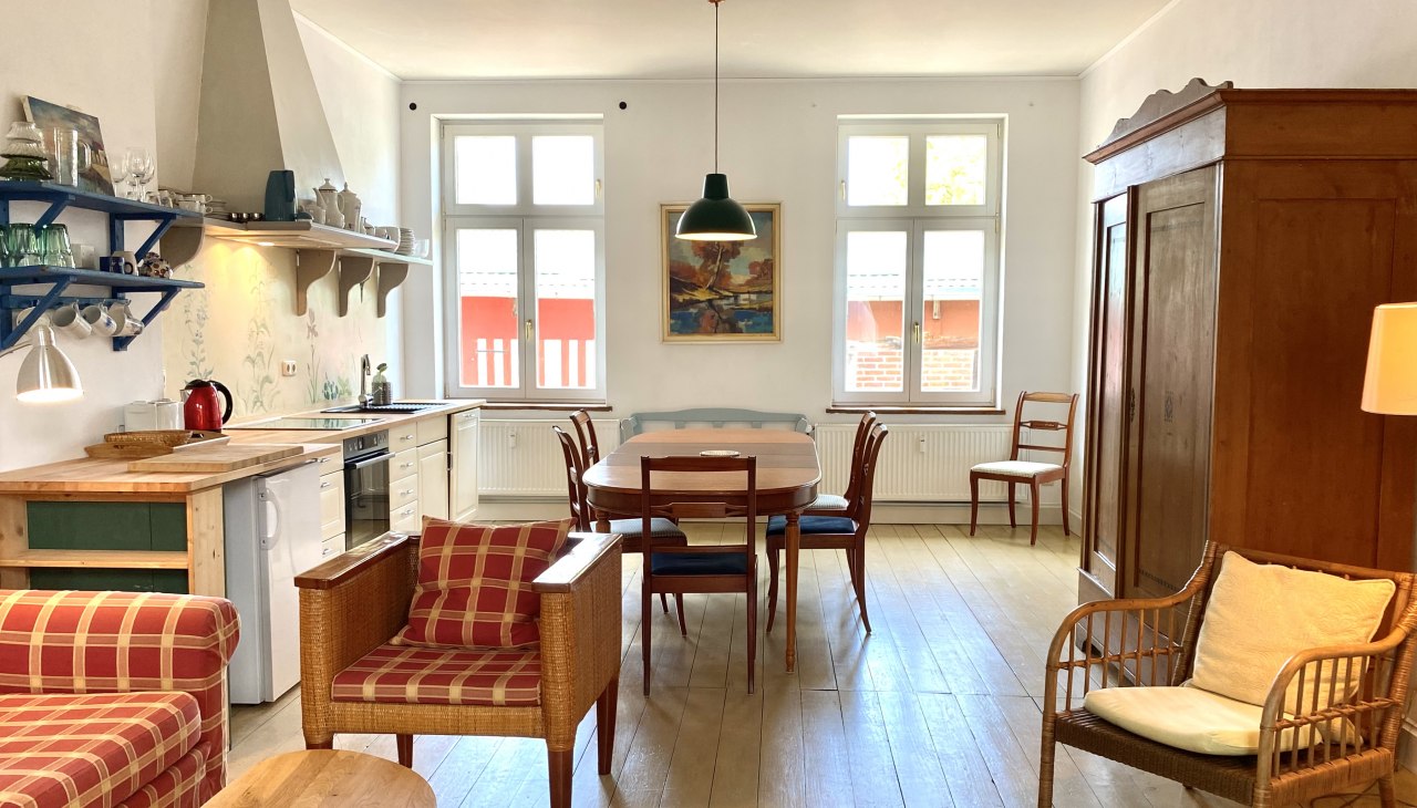 Gemütliche Ferienwohnung im Erdgeschoss des Herrenhauses, © Herrenhaus Roggow Gemütliche Ferienwohnung im Erdgeschoss des Herrenhauses, © Herrenhaus Roggow