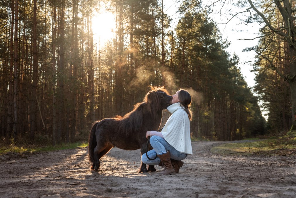 Pony kuscheln, © Anniemal Fotografie Pony kuscheln, © Anniemal Fotografie