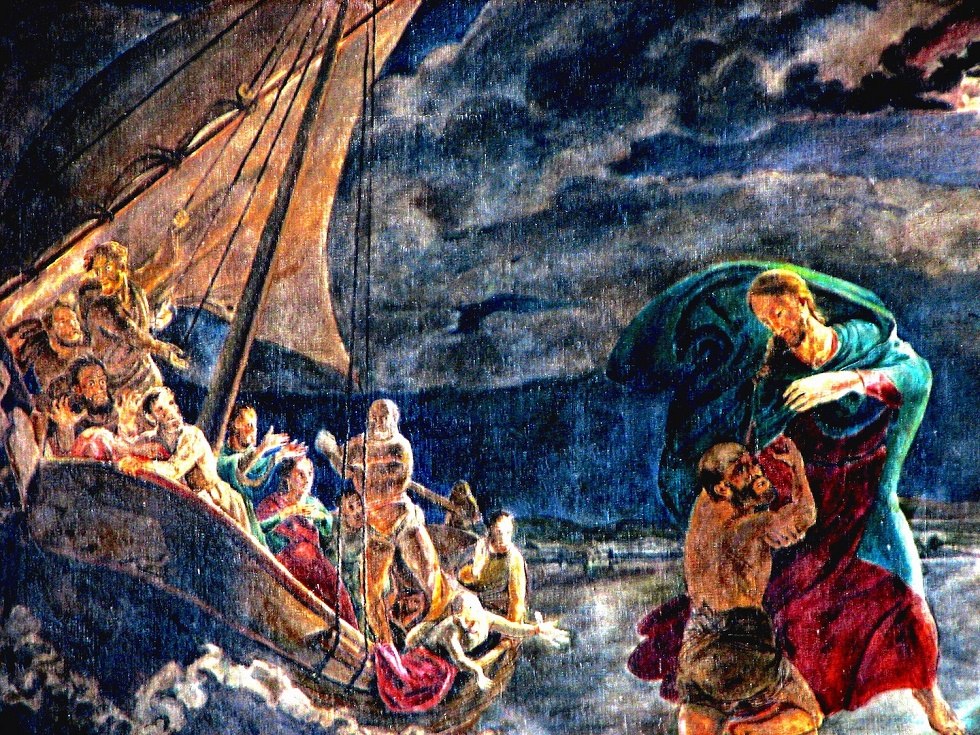 Gemälde "Der sinkende Petrus" von Philipp Otto Runge (1777-1818 ) // © Tourismuszentrale Rügen Gemälde "Der sinkende Petrus" von Philipp Otto Runge (1777-1818 ) // © Tourismuszentrale Rügen