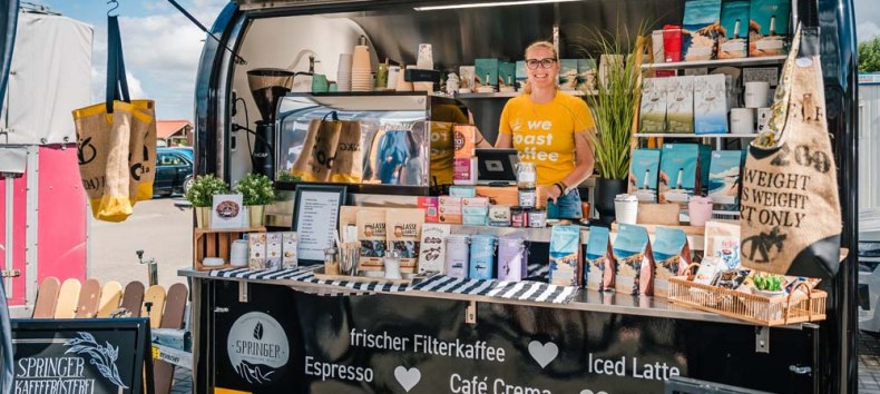 Marktstand Kaffeer&ouml;sterei Springer // &copy; FotoArt Mirko Boy