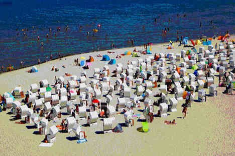 &copy; Sigrid Henschel, Ferien auf der Insel, Mischtechnik, (c) Sigrid Henschel