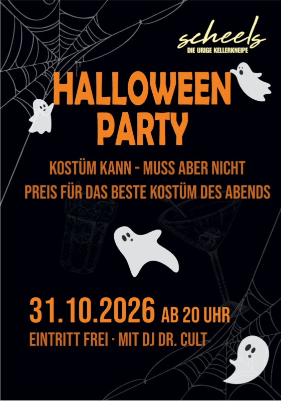 Halloween Party mit DJ DR. CULT // © Scheelehof Halloween Party mit DJ DR. CULT // © Scheelehof