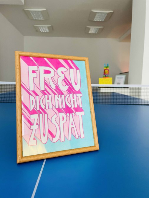 Motto im Ping Pong Salon, &copy; Katja Thiede