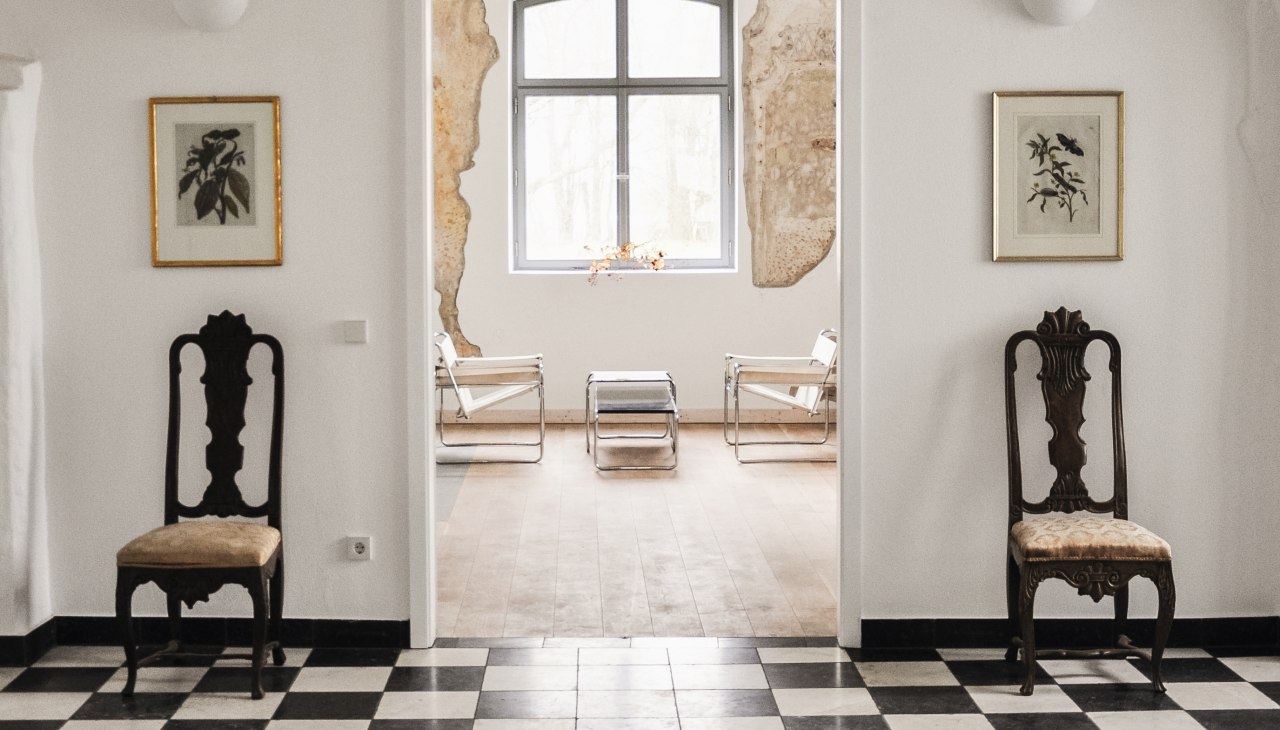 Foyer in het landhuis van &Uuml;selitz, &copy; Gut &Uuml;selitz / Lena Welbergen
