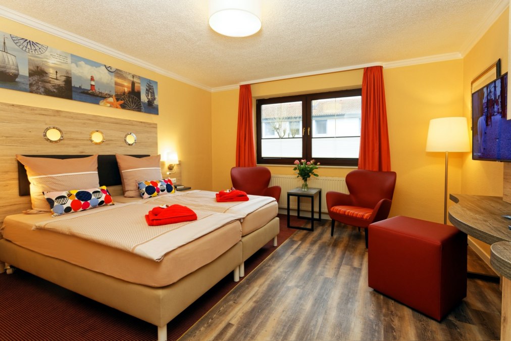 Zimmerausstattung, © Hotel Hanse-Kogge Zimmerausstattung, © Hotel Hanse-Kogge