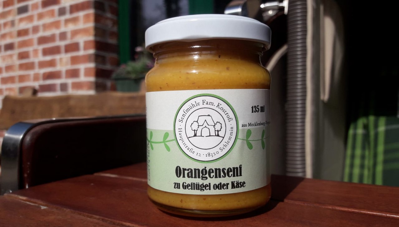 Geschmacksexplosion-Orangensenf-aus-schlemmin, &copy; Senfm&uuml;hle Schlemmin
