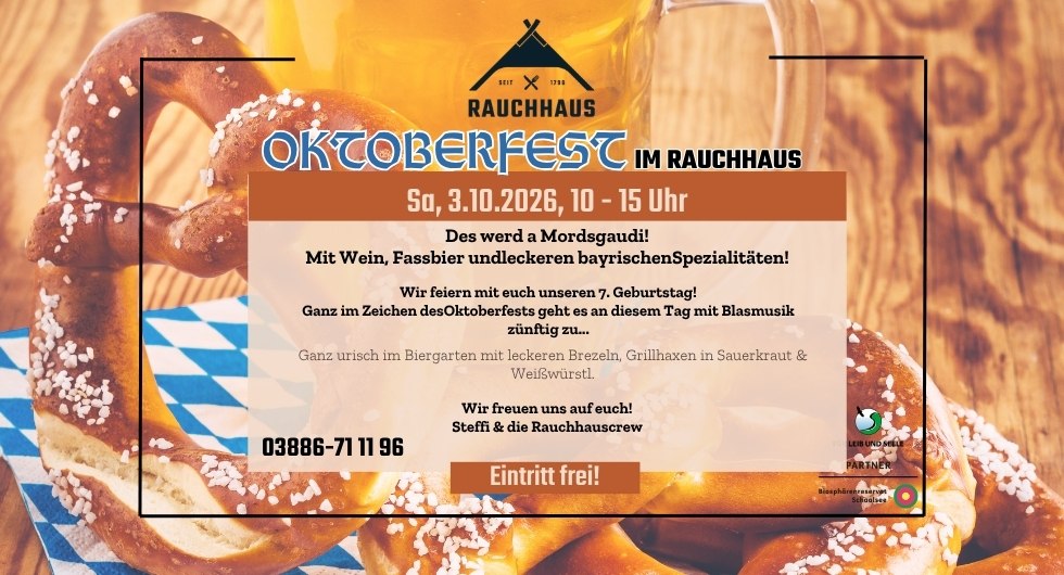 Oktoberfest im Rauchhaus M&ouml;llin // &copy; Rauchhaus M&ouml;llin