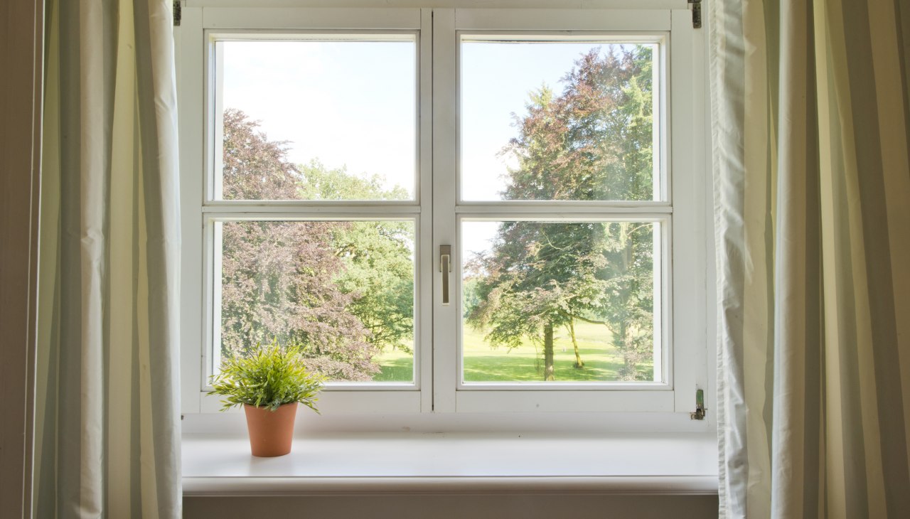 Blick aus dem Fenster im Appartement Ermland Blick im Schloss Retzow, © DOMUSImages Blick aus dem Fenster im Appartement Ermland Blick im Schloss Retzow, © DOMUSImages