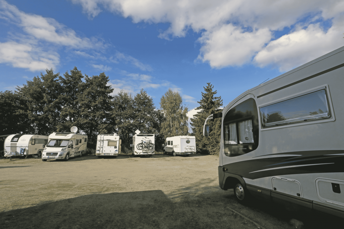 Caravans auf dem Stellplatz // © MV-T/Gohlke Caravans auf dem Stellplatz // © MV-T/Gohlke