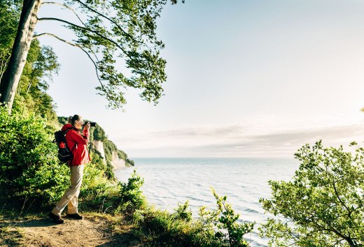 Atemberaubender Blick auf die Ostsee von der Kreideküste im Nationalpark Jasmund auf der Insel Rügen // © MV-T/Roth Atemberaubender Blick auf die Ostsee von der Kreideküste im Nationalpark Jasmund auf der Insel Rügen // © MV-T/Roth