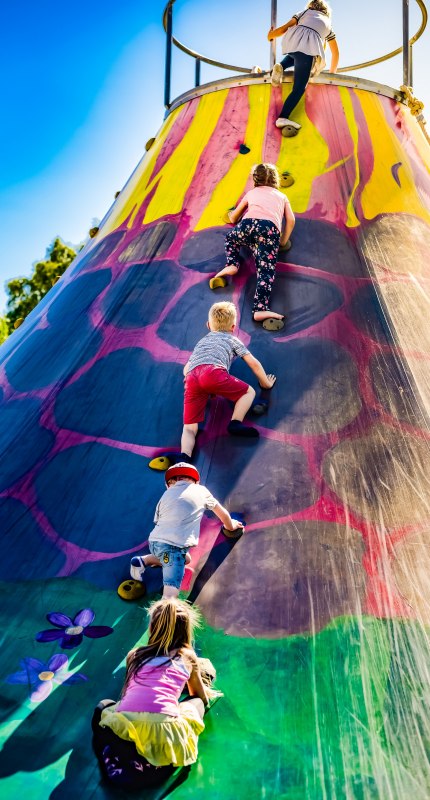 Klettervulkan Kinderland Trassenheide // &copy; Kinderland Trassenheide/ B. Eske