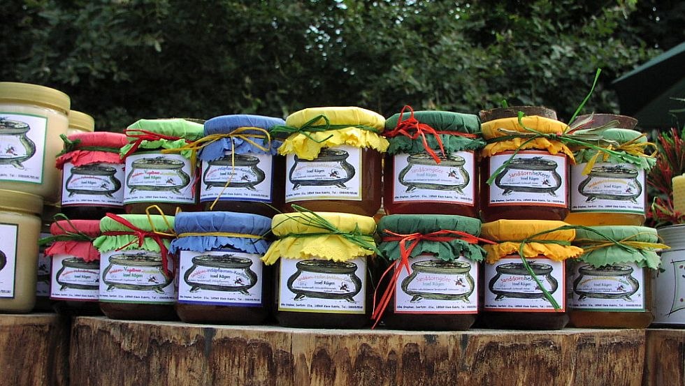 Selectie van duindoornproducten, © Silke Stephan