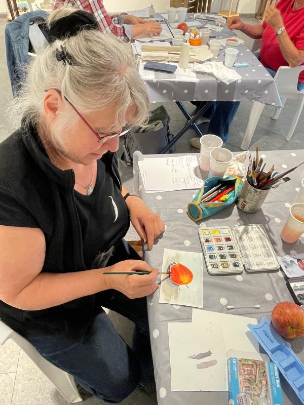 Martina Rieck in einem Workshop // &copy; Martina Rieck