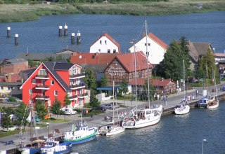 Yachten im Wolgaster Stadthafen // &copy; Baltzer
