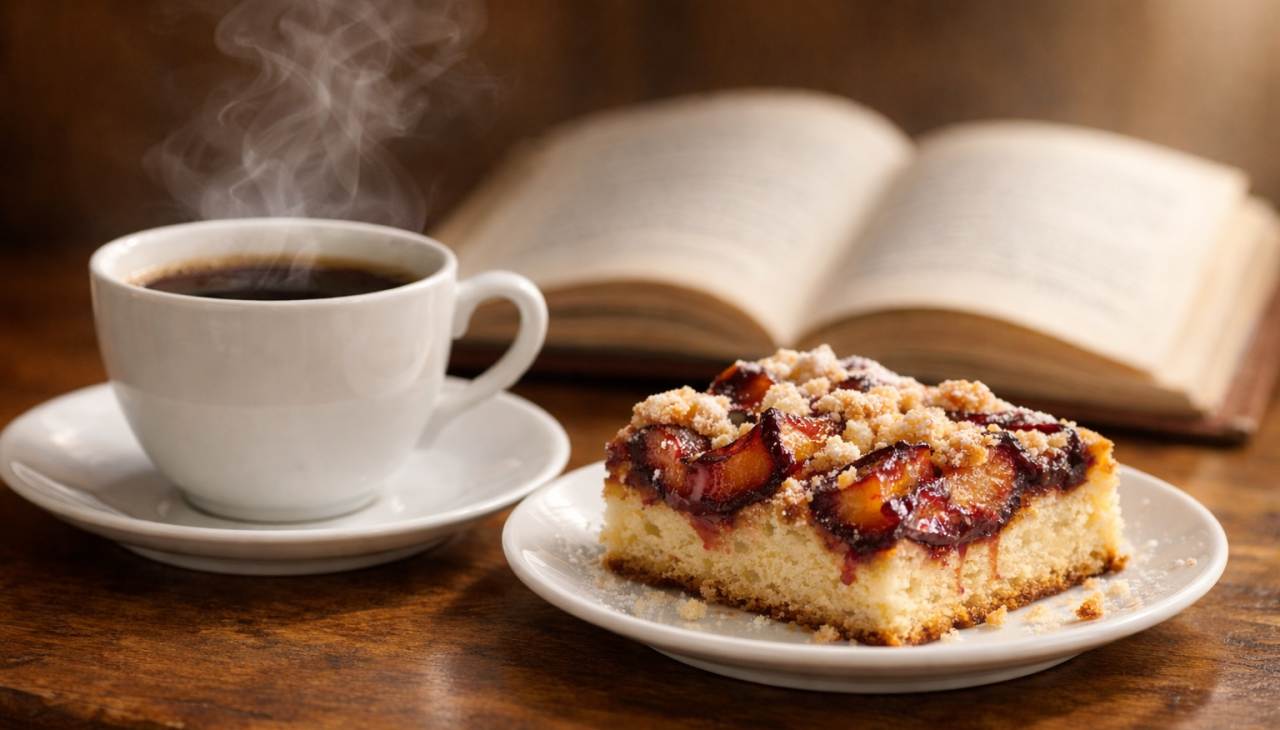 Sonntagskaffee & Buch, © KI-generierte Bildkomposition Sonntagskaffee & Buch, © KI-generierte Bildkomposition