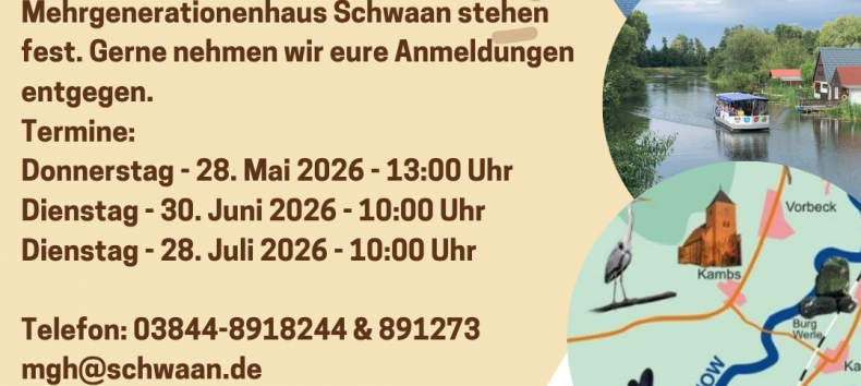 Ausflugstermine // © V. Präfke Ausflugstermine // © V. Präfke