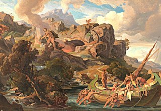&bdquo;Abfahrt vom Lande der Kyklopen&ldquo; // &copy; Friedrich Preller (1804-1878)