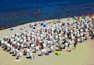 © Sigrid Henschel, Ferien auf der Insel, Mischtechnik, (c) Sigrid Henschel © Sigrid Henschel, Ferien auf der Insel, Mischtechnik, (c) Sigrid Henschel