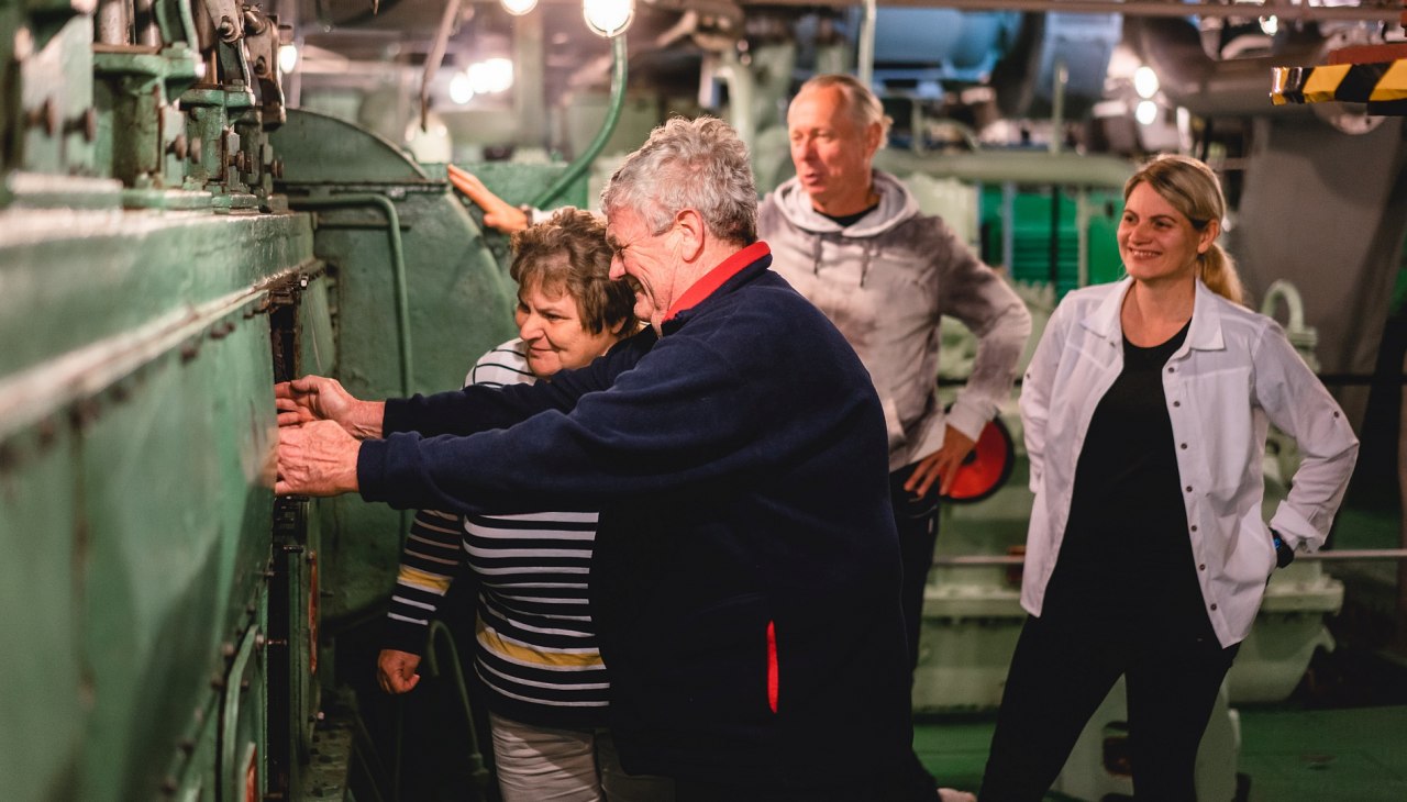Alte Technik zum Anfassen im Traditionsschiff, &copy; Eric Gro&szlig;