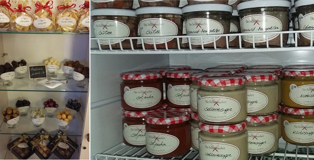 Was im Restaurant schmeckt, kann man im Hofladen auch kaufen f&uuml;r zu Hause., &copy; Landhaus Levitzow