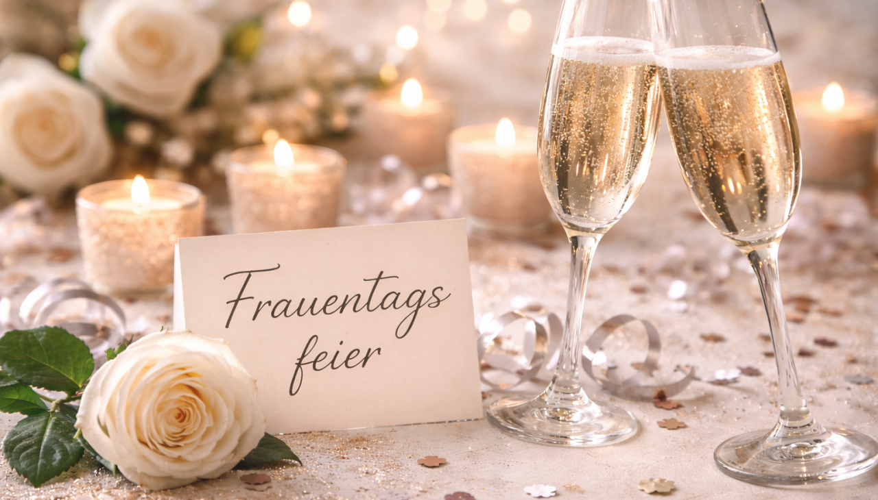Frauentagsparty_Sekt, &copy; KI generiert mit ChatGPT