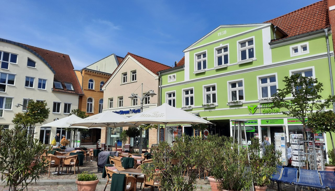 Marktplatz Ueckerm&uuml;nde, &copy; Uta Sommer