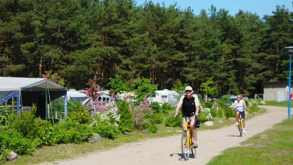 Stellpl&auml;tze f&uuml;r Caravan und Wohnmobil // &copy; Natur Camping Usedom