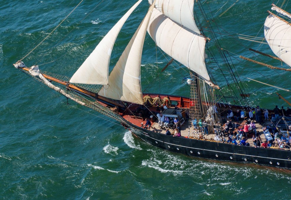 Mitsegeln zur Hanse Sail 2024, Roald Amundsen, &copy; TZRW, Holger Martens