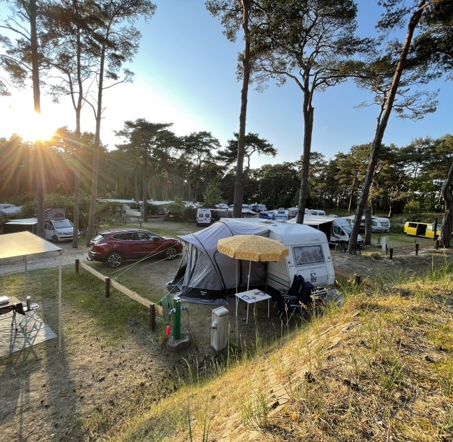 Stellpl&auml;tze auf dem Campingplatz // &copy; KV Trassenheide