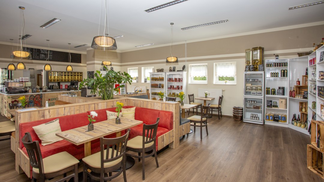 Rösterei Fleesensee auf dem Marktplatz im Land Fleesensee, © SCHLOSS Fleesensee