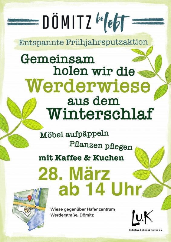 Entspannte Fr&uuml;hjahrsputzaktion 28. M&auml;rz, &copy; LuK