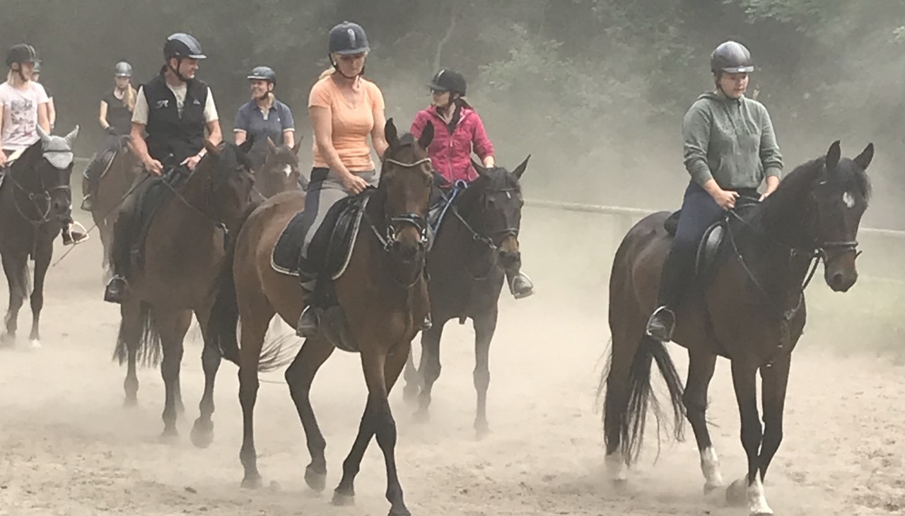 Formation bilden vorm Ausritt nach Bömitz, © Karoline Görs Formation bilden vorm Ausritt nach Bömitz, © Karoline Görs