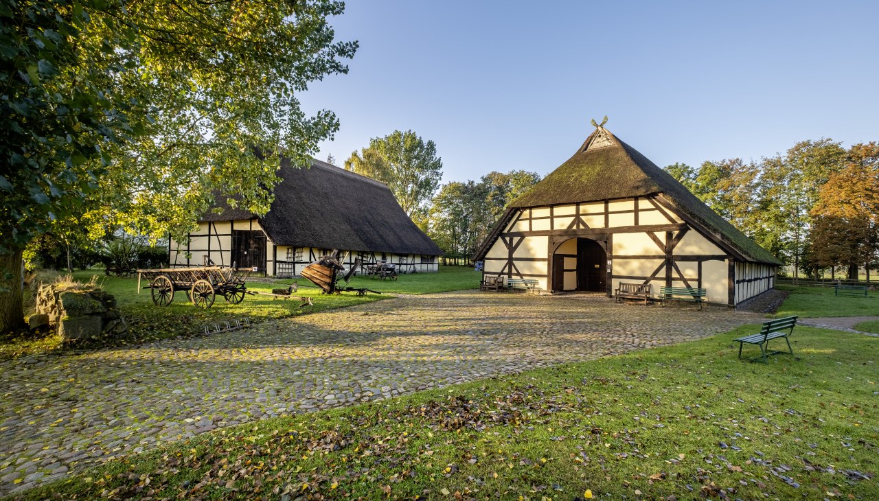 Der Bechelsdorfer Schulzenhof in Sch&ouml;nberg, &copy; Volkskundemuseum Sch&ouml;nberg, Foto: Heiko Preller