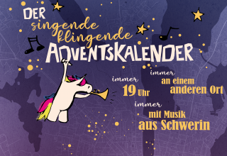 Jeden Tag öffnet sich ein musikalisches Kalendertürchen an einem anderen Ort in Schwerin, © musiKKlub