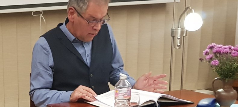 G&uuml;nther H. W. Preu&szlig;e liest im Ehm Welk-Haus // &copy; Uwe Boosmann