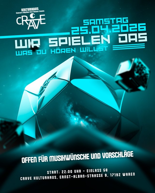 🎶 Wir spielen das, was du h&ouml;ren willst! Pt. 3 🎶 // &copy; cRAVE Kulturhaus