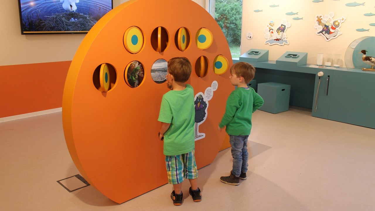 Spielend lernen im Informationszentrum // © K. Bärwald Spielend lernen im Informationszentrum // © K. Bärwald