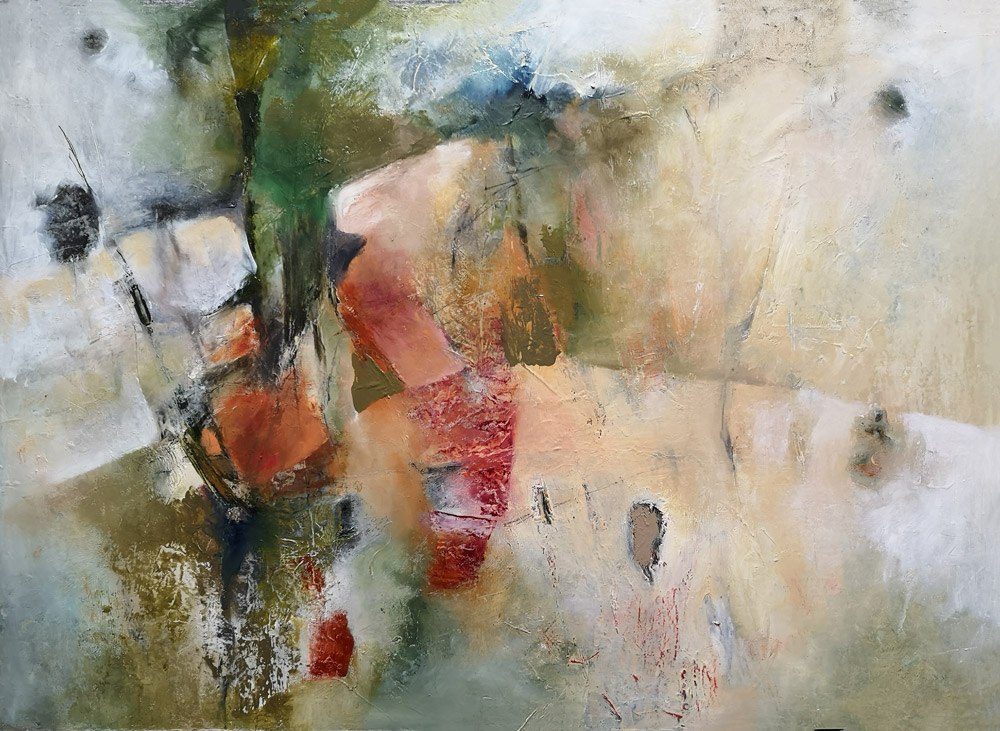 No.273, olieverf op papier (afdruk) op hout, 60x80cm // &copy; Sabine Stecker